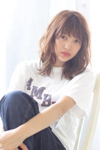 Nakai◇ひし形シルエットデジタルパーマミディ◇