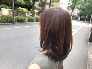 バッサリカット/外ハネミディアム♪