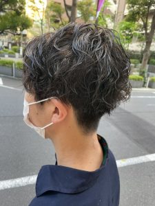 メンズナチュラルツイストパーマ