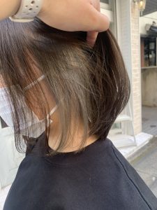 《インナーカラーミルクグレージュ》