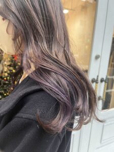 インナーカラー☆紫