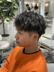 《メンズツイストスパイラルパーマ》